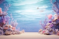 Sea underwater aquarium outdoors. 