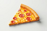 Pizza food white background pepperoni. 