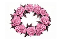 Wreath rose flower plant. AI generated Image by rawpixel.