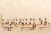 Inside a classroom architecture furniture table. AI generated Image by rawpixel.