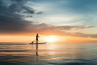 Paddle board paddle ocean oars. 