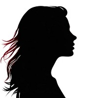 Silhouette drawing adult woman. AI generated Image by rawpixel.