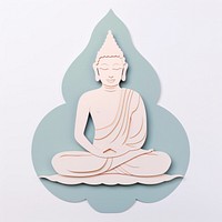 Yoga buddha craft art. AI generated Image by rawpixel.