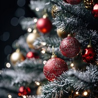 Christmas tree, closeup. AI generated Image by rawpixel.