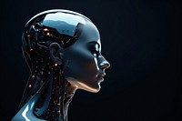 Female minimal robot futuristic technology female. AI generated Image by rawpixel.