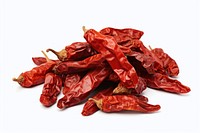 Dried chilis pepper vegetable plant food. 