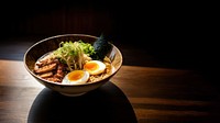 Japanese tonkatsu ramen meal food dish. 