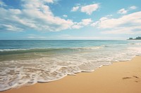 Summer beach outdoors horizon nature. 