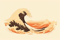 Sea wave nature graphics outdoors. 