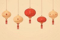 Chinese lanterns celebration repetition decoration. AI generated Image by rawpixel.
