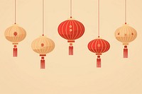 Chinese lanterns celebration repetition decoration. 