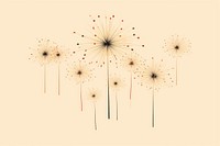 Happy new year fireworks backgrounds dandelion plant. AI generated Image by rawpixel.