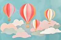 Hot air balloons backgrounds aircraft vehicle. AI generated Image by rawpixel.