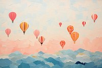 Hot air balloons art backgrounds aircraft. 