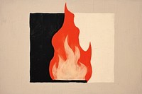 Bonfire art painting craft. AI generated Image by rawpixel.