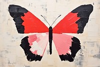 Minimal simple butterfly art animal insect. AI generated Image by rawpixel.