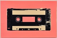 Cassette technology nostalgia rectangle. 