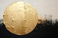 Gold moon art astronomy textured. 