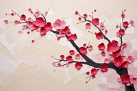 Japanese cherry blossom art flower plant. 