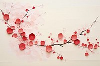 Japanese cherry blossom art plant wall. 