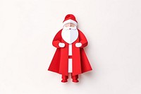 Santa Claus snowman white background anthropomorphic. 