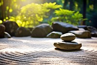 Zen meditation pebble rock tranquility. 
