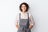 Apron female adult white background. AI generated Image by rawpixel.