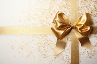 Gold glitter ribbon backgrounds gift celebration. 