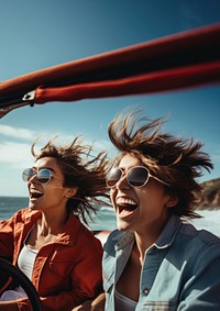 Teenagers laughing adult togetherness. AI generated Image by rawpixel.