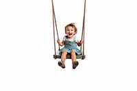 Swing sitting child baby. AI generated Image by rawpixel.