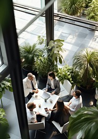 Business people office adult plant. AI generated Image by rawpixel.