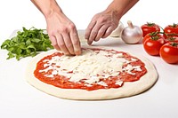 Making pizza food mozzarella vegetable. AI generated Image by rawpixel.
