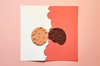 Paper craft cookies art confectionery chocolate. AI generated Image by rawpixel.