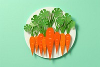 Sliced carrots vegetable plant food. 