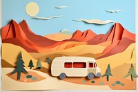 Vacation painting vehicle car. 