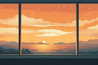 Rainning day window nature sky. AI generated Image by rawpixel.