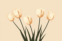 Tulip flower plant inflorescence. AI generated Image by rawpixel.