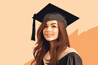 Graduation portrait adult intelligence. AI generated Image by rawpixel.