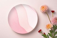 Pink plate interior mockup psd