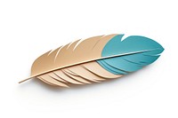 Eagle feather nature leaf white background. AI generated Image by rawpixel.