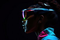 Wearable tech portrait sunglasses adult. AI generated Image by rawpixel.