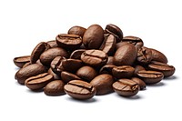 Coffee beans coffee white background coffee beans. 