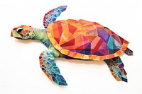 Sea turtle reptile animal craft. AI generated Image by rawpixel.