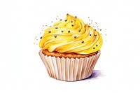 Cupcake dessert muffin icing. AI generated Image by rawpixel.