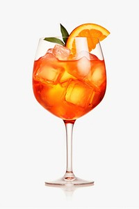 Glass cocktail spritz drink. 