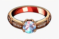 Jewelry ring gemstone diamond. AI generated Image by rawpixel.