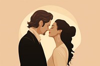 Portrait kissing adult affectionate. 