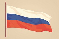 Russian flag waving illustration.