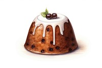 Christmas pudding food dessert fruit. AI generated Image by rawpixel.