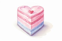 Cake dessert shape heart. AI generated Image by rawpixel.